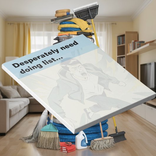 dringend benötigte Liste Notizblock