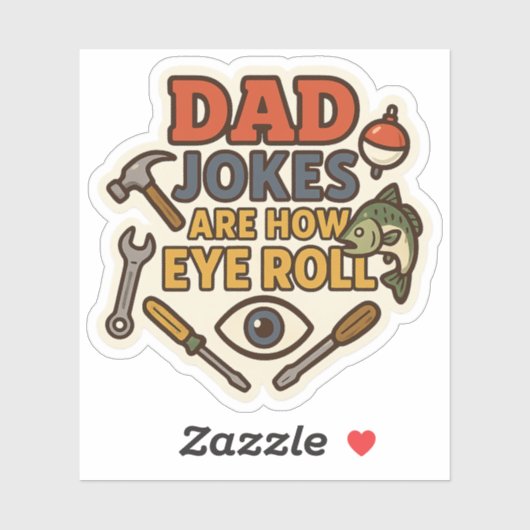 DRINGEND Vater Jokes Emergency Kit 2025 - Last Min Aufkleber (Blatt)