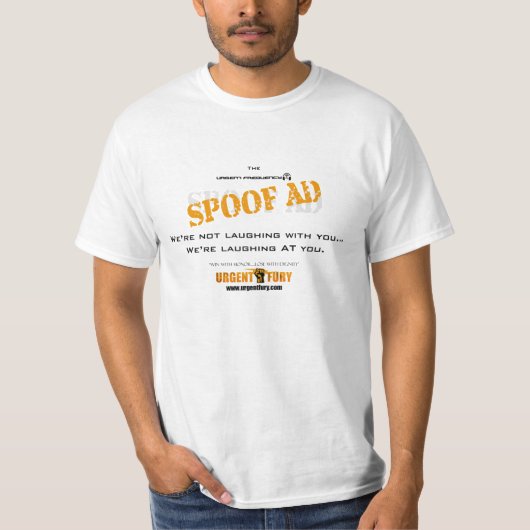 Dringende Frequenz-Parodie-Anzeigen T-Shirt (Vorderseite)
