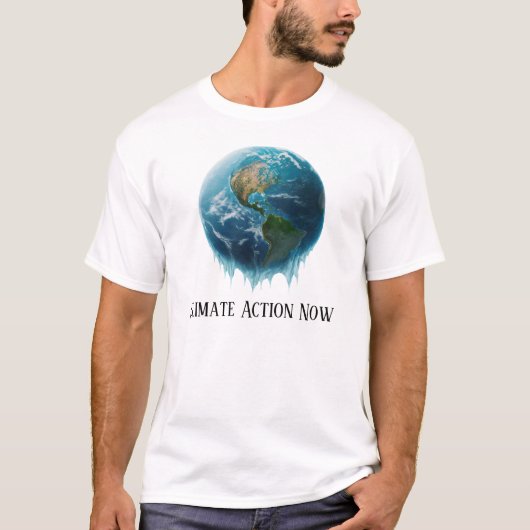 dringender Aufruf: Klimaschutz jetzt T-Shirt (Vorderseite)