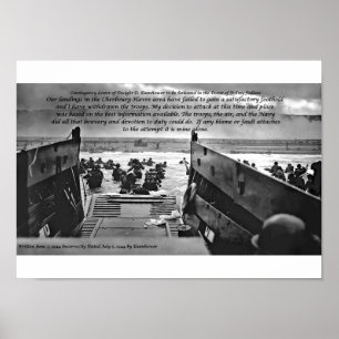 Dringlichkeitsschreiben von Dwight D. Eisenhower Poster