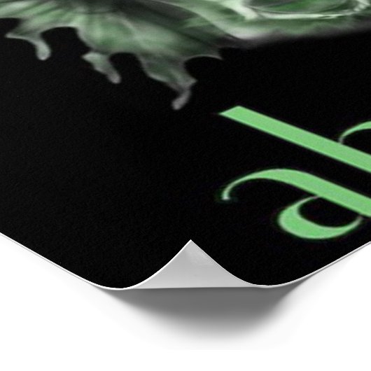 Drink Absinthe Gothic Fairy Poster (Ecke)