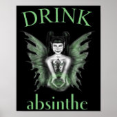 Drink Absinthe Gothic Fairy Poster (Vorne)