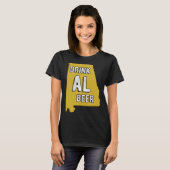 Drink AL Beer State Of Alabama Beer Birmingham Hun T-Shirt (Vorne ganz)