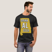 Drink AL Beer State Of Alabama Beer Birmingham Hun T-Shirt (Vorne ganz)