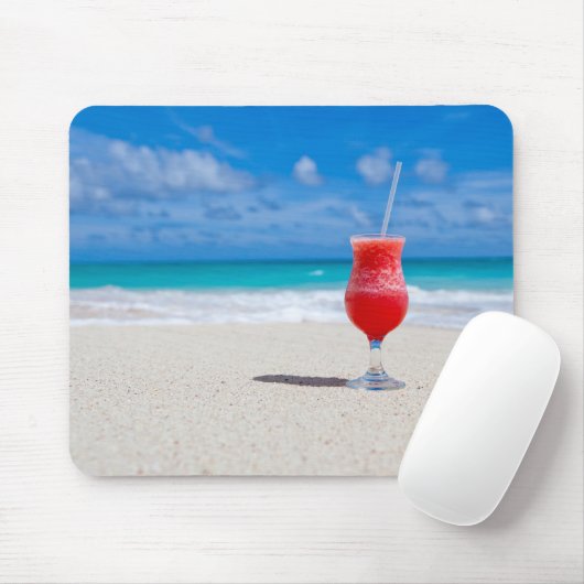 Drink am Strand Mousepad (Mit Mouse)