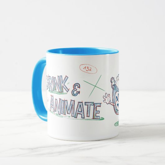 Drink & Animate Tasse (Vorderseite Links)