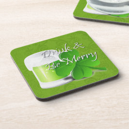 Drink & Be Merry Irish St Patricks Day Getränkeuntersetzer