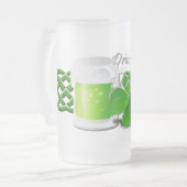 Drink & Be Merry Irish St Patricks Day Mattglas Bierglas (Vorderseite Links)