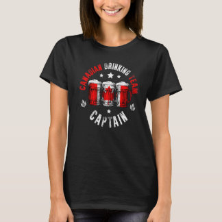 Drink Beer Can Canada Flag Drink kanadisches Team T-Shirt