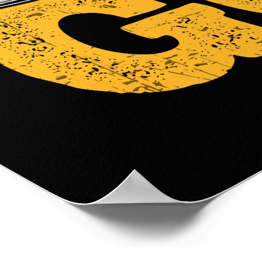 Drink Bier and Play Golf Poster (Ecke)