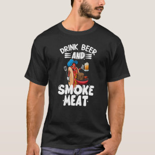 Drink Bier & Rauchfleisch Feinschmecker Wurst Lieb T-Shirt