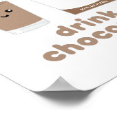 Drink Chocomilk - Kawaii Design Poster (Ecke)