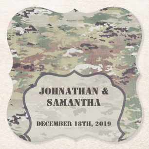 Drink Coasters Army OCP Camouflage Uniform Camofla Untersetzer