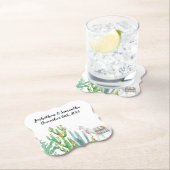 Drink Coasters Boho Llama Bohemisch Cacti Wüste Fl Untersetzer (Vor Ort)