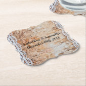 Drink Coasters Geometrisches Stallholz Spitze tr Untersetzer (angewinkelt)