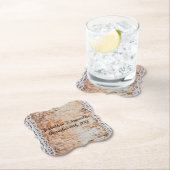 Drink Coasters Geometrisches Stallholz Spitze tr Untersetzer (Vor Ort)