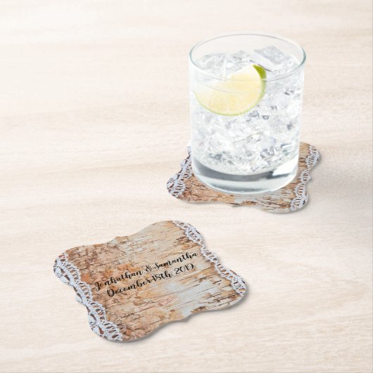 Drink Coasters Geometrisches Stallholz Spitze tr Untersetzer (Vor Ort)