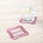 Drink Coasters Rose Gold Glitzer Untersetzer (Vor Ort)