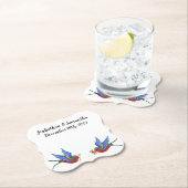 Drink Coasters Traditioneller Bird Tattoo Sparrow Untersetzer (Vor Ort)