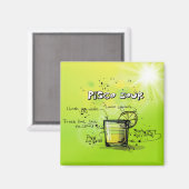 Drink Cocktail Rezept Magnet (Vorderseite/Rückseite)