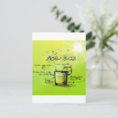 Drink Cocktail Rezept Postkarte (Stehend Vorderseite)