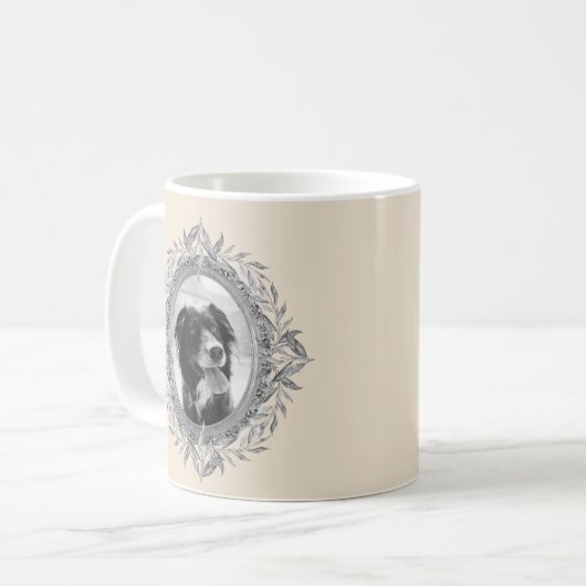 Drink Coffee Be Mercury Silver Frame Foto Kaffeetasse (Vorderseite Links)
