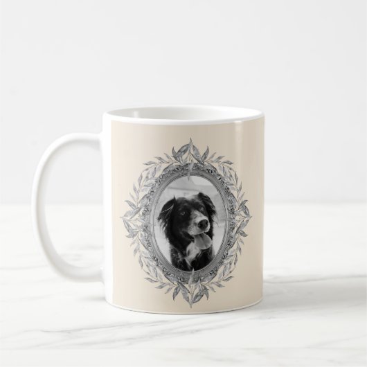 Drink Coffee Be Mercury Silver Frame Foto Kaffeetasse (Links)