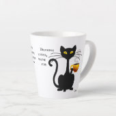 Drink Coffee Feline Fine - 12 oz. Letzte Tasse (Rechte Ecke)