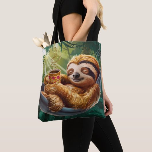Drink Coffee Niedlich Sloth Tasche (Von Nahem)