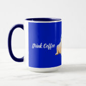 Drink Coffee Play Ball Poodle Tasse (Links)