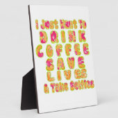 Drink Coffee Rett Lives & Take Selfy Art Print Fotoplatte (Seite)
