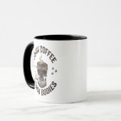 Drink Coffee Stack Bodies Spooky Coffeine Skull Tasse (Vorderseite Links)
