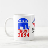 Drink Coffee, Support Trump 2024! Kaffeetasse (Links)