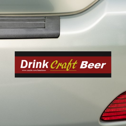 Drink Craft Beer - Autoaufkleber (Auf Auto)