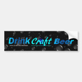 Drink Craft Beer - Blau Autoaufkleber (Vorne)