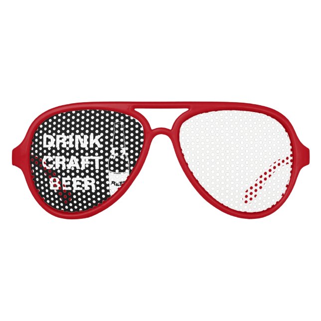 Drink Craft Beer Sonnenbrille (Vorderseite)