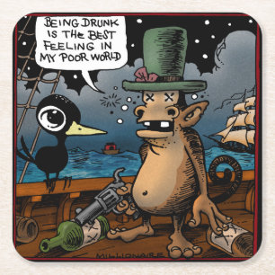 Drink Crow als Betrunkene Untersetzer