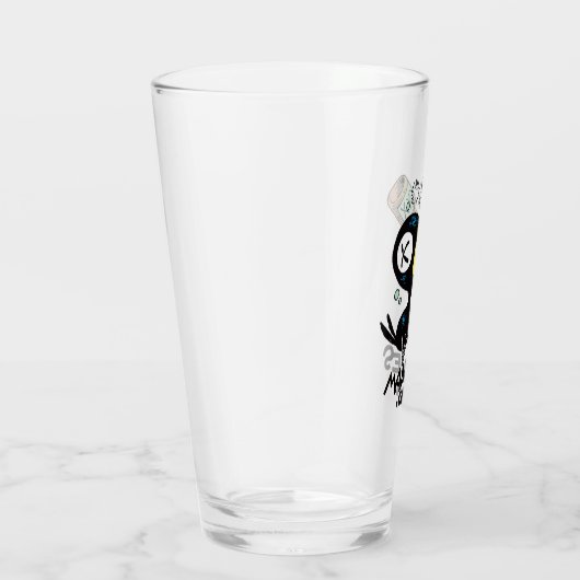 Drink Crow Dook Pint Glass Glas (Rechts)