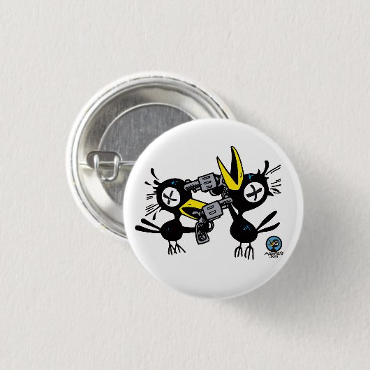 Drink Crow POW! Button (Vorne & Hinten)