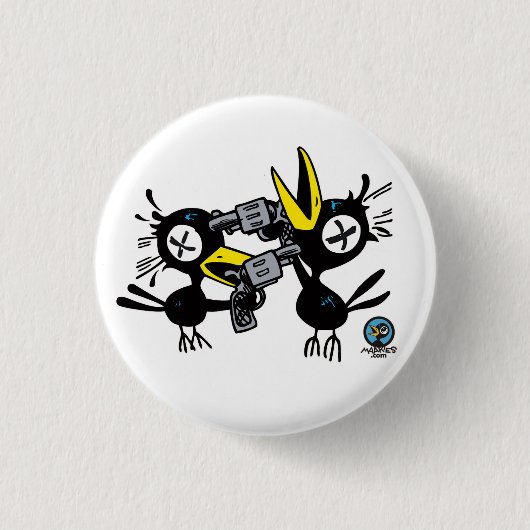 Drink Crow POW! Button (Vorderseite)