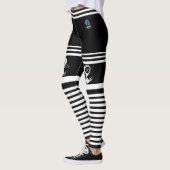 Drink Crow Stripped Leggings (Links)