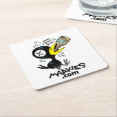 Drink Crow Untersetzer (angewinkelt)