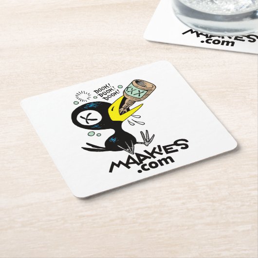 Drink Crow Untersetzer (angewinkelt)
