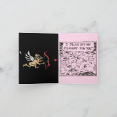 Drink Crow Valentine Card Karte (Innenseite)