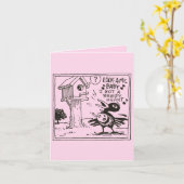 Drink Crow Valentine Card Karte (Gelbe Blume)