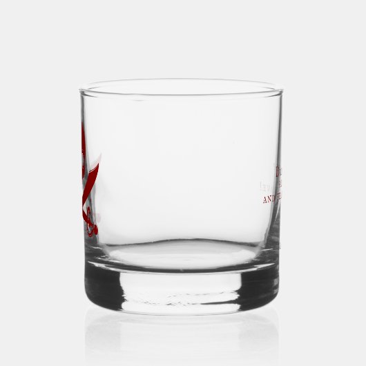 "Drink Deep, Sail Fast" Trinkbehälter Whiskey Glas (Links)