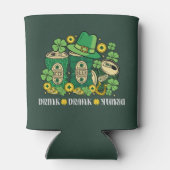 Drink Drank Drunk Funny St Patrick's Day Beer Dosenkühler (Rückseite)