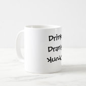 Drink, drank, drunk kaffeetasse (Vorderseite Links)
