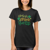 Drink Drank Upside Down Drunk Lucky Graphic T-Shirt (Vorderseite)